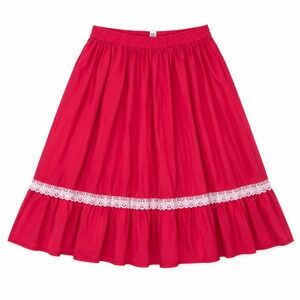Partners Please! Malco Modes Full Circle Ruffles Square Dance Skirt Hot Pink M